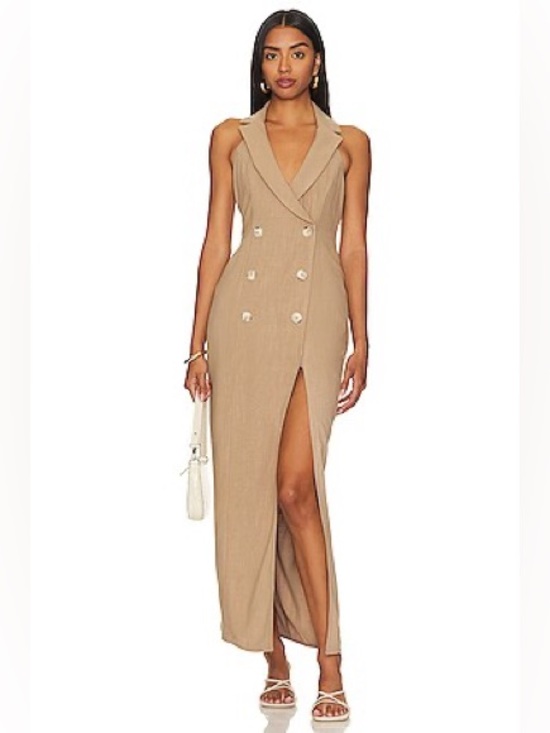 Rumer Dresses & Skirts - RUMER - Arden blazer maxi dress XS Nutmeg